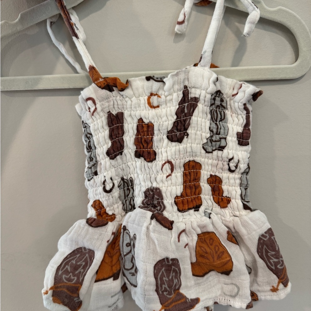 Angel Dear Western Baby Romper